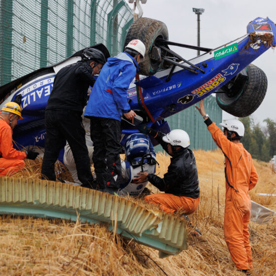 Williams F1 reserve Browning escapes terrifying crash at Suzuka