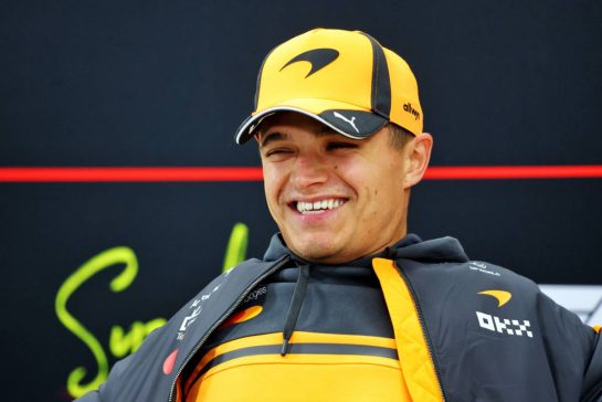 Lando Norris (GBR) McLaren F1 Team in the FIA Press Conference.
26.03.2026. Formula 1 World Championship, Rd 3, Japanese Grand Prix, Suzuka, Japan, Preparation Day.
- www.xpbimages.com, EMail: requests@xpbimages.com © Copyright: Bearne / XPB Images