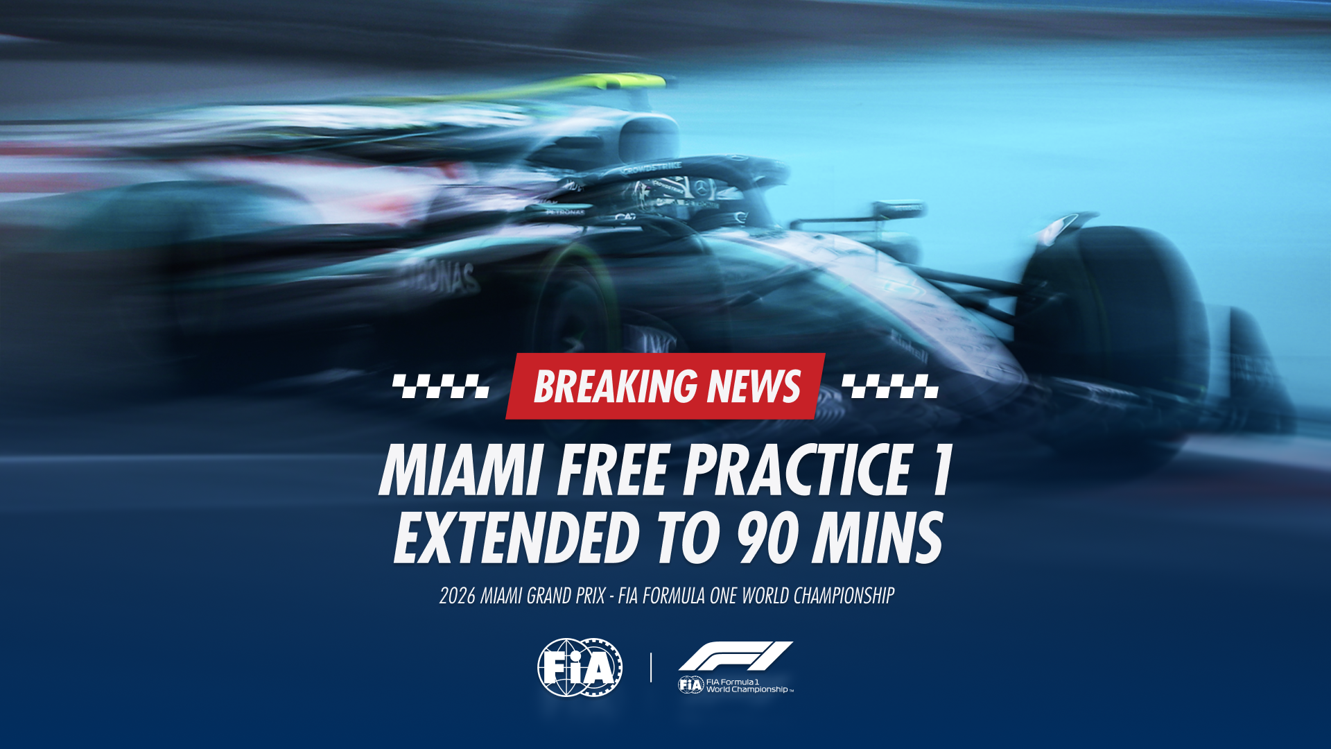 Miami Grand Prix Free Practice 1 extended to 90 mins