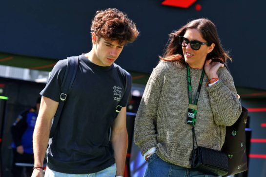 (L to R): Franco Colapinto (ARG) Alpine F1 Team with Maria Catarineu (ESP) Bullet Sports Management Commercial Director.
21.05.2026. Formula 1 World Championship, Rd 5, Canadian Grand Prix, Montreal, Canada, Preparation Day.
- www.xpbimages.com, EMail: requests@xpbimages.com © Copyright: Bearne / XPB Images