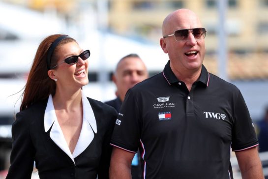 L to R): Cassidy Towriss (USA) with her husband Dan Towriss (USA) Cadillac F1 Team and TWG Motorsports CEO.
04.06.2026. Formula 1 World Championship, Rd 6, Monaco Grand Prix, Monte Carlo, Monaco, Preparation Day.
- www.xpbimages.com, EMail: requests@xpbimages.com © Copyright: Rew / XPB Images