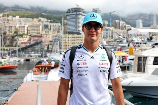 George Russell (GBR) Mercedes AMG Formula One Team.
07.06.2026. Formula 1 World Championship, Rd 6, Monaco Grand Prix, Monte Carlo, Monaco, Race Day.
- www.xpbimages.com, EMail: requests@xpbimages.com © Copyright: Rew / XPB Images