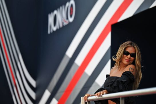Karol G (COL) Singer.
07.06.2026. Formula 1 World Championship, Rd 6, Monaco Grand Prix, Monte Carlo, Monaco, Race Day.
- www.xpbimages.com, EMail: requests@xpbimages.com © Copyright: Price / XPB Images