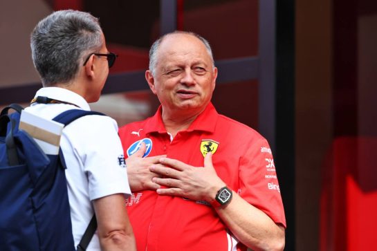 Frederic Vasseur (FRA) Scuderia Ferrari Team Principal.
11.06.2026. Formula 1 World Championship, Rd 7, Barcelona-Catalunya Grand Prix, Barcelona, Spain, Preparation Day.
- www.xpbimages.com, EMail: requests@xpbimages.com © Copyright: Patching / XPB Images