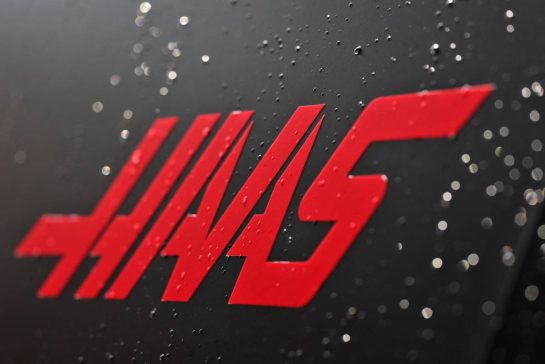 Haas F1 Team logo.
20.08.2026. Formula 1 World Championship, Rd 12, Dutch Grand Prix, Zandvoort, Netherlands, Preparation Day.
- www.xpbimages.com, EMail: requests@xpbimages.com &copy; Copyright: Moy / XPB Images
