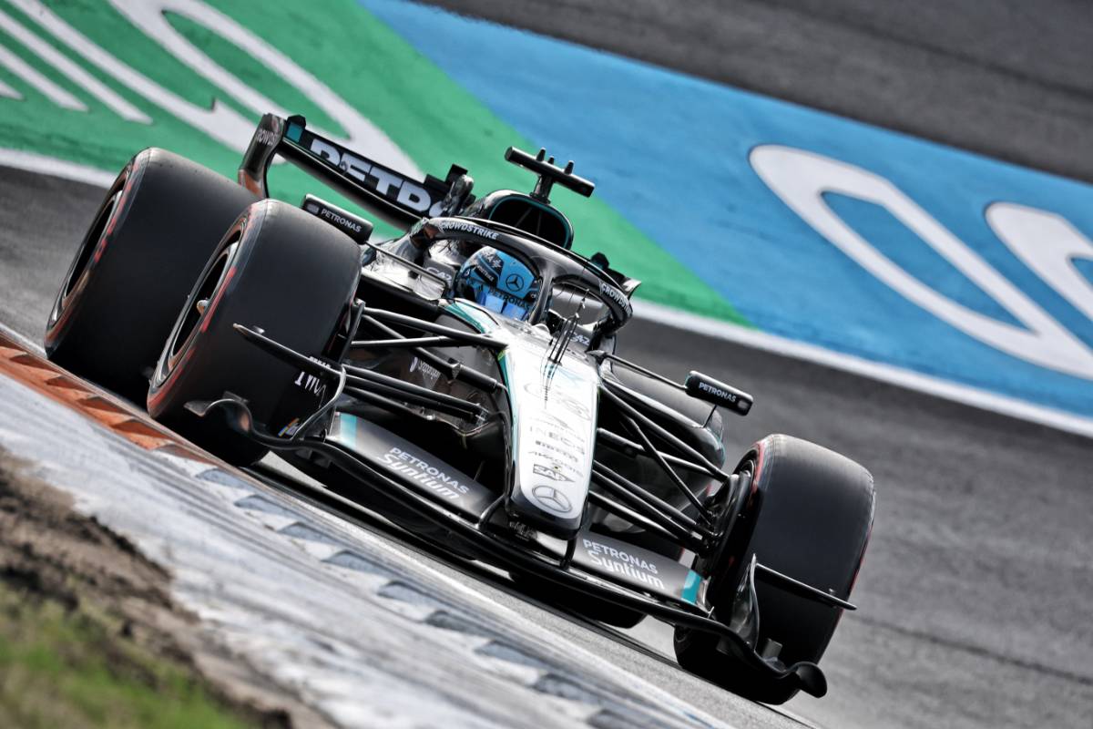 Russell’s cheeky ‘engagement’ joke after Zandvoort sprint pole