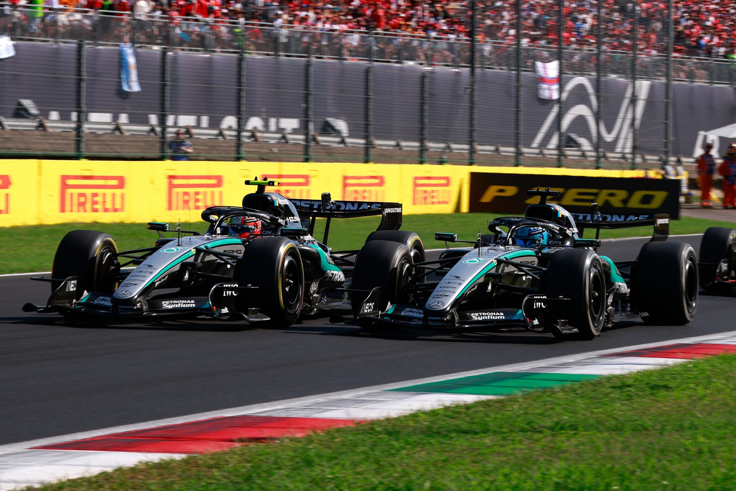 Wolff explains why he let Mercedes drivers battle at Monza