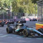 Azerbaijan GP: Russell beats Verstappen after frantic Baku finale
