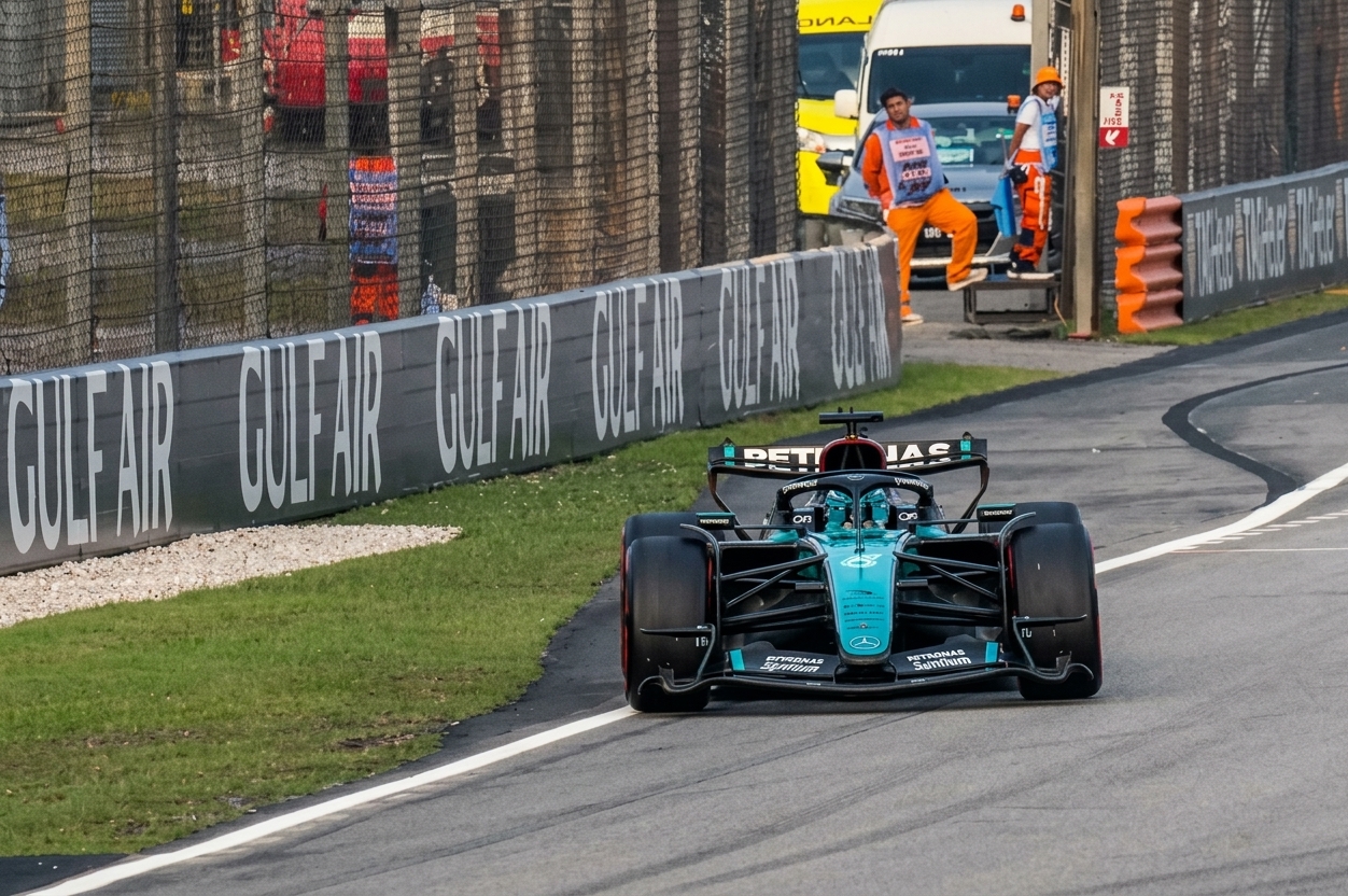 Singapore setback: Russell set for grid penalty at Marina Bay